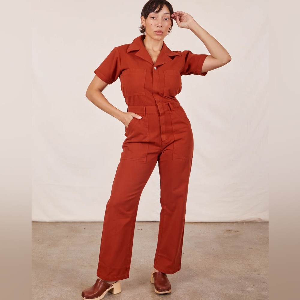 Big Bud Press Paprika short sleeve jumpsuit